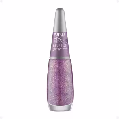 Imagem do produto Esmalte Glitter 3D Impala Viva, Ame e Brilhe Ostente seu Poder 7,5ml