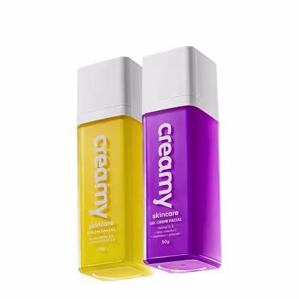 Imagem do produto Kit Creamy Ácido Lático Sérum Facial e Creme Retinol 0,3 Antirrugas Concentrado (2 produtos)