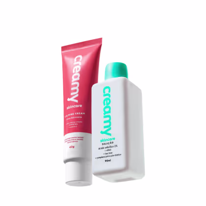 Imagem do produto Kit Creamy Ácido Salicílico Antiacne e Calming Cream Hidratante Facial (2 produtos)