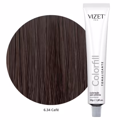 Imagem do produto Tratamento Tonalizante Colorfill 6.34 Café 50gr Vizet