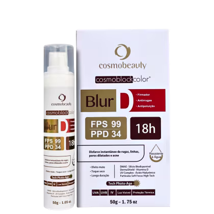 Imagem do produto Cosmobeauty Cosmoblock Blur D Firmador FPS 99 Bege - Protetor Solar 50g