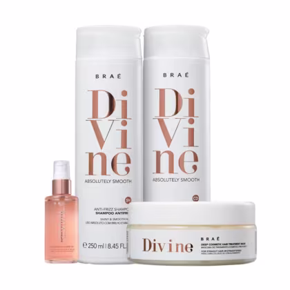 Imagem do produto Kit Divine Shamp, Cond, Masc + Shine Oil BRAÉ