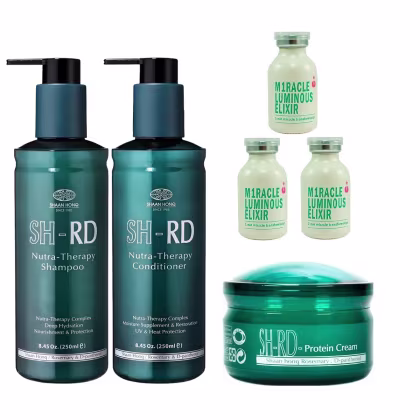 Imagem do produto Kit N.P.P.E. SH-RD - Shampoo 250ml + Condicionador 250ml + Leave In Protein Cream 150ml + 3 Ampolas Miracle 25ml