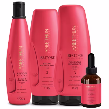 Imagem do produto Kit Restore System Aneethun Kit Home Care Completo 4 Produtos