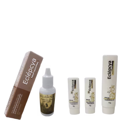 Imagem do produto Kit Eclépcya Brow Lamination + Coloração Marrom Escuro (5 Produtos)