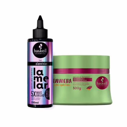 Kit Haskell Lamelar + Bananeira Duo, 2 produtos.
