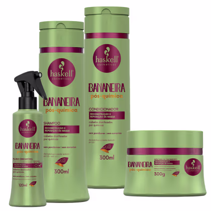 Imagem do produto Kit Bananeira Pós-Química Haskell 4 itens 300ml