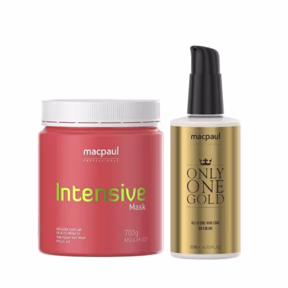 Imagem do produto Kit MacPaul - Máscara Intensive 700g + Only One Gold 200ml