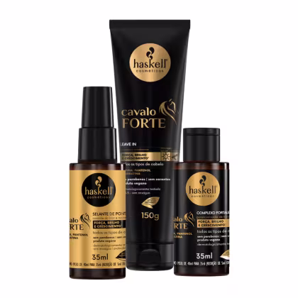 Imagem do produto Kit Cavalo Forte 3 Itens Complexo + Selante + Leave-in