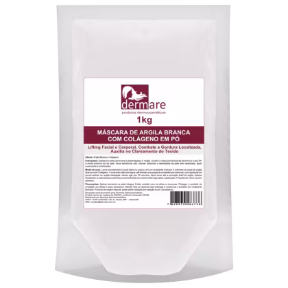 Imagem do produto Dermare Colágeno - Máscara de Argila Branca 1Kg