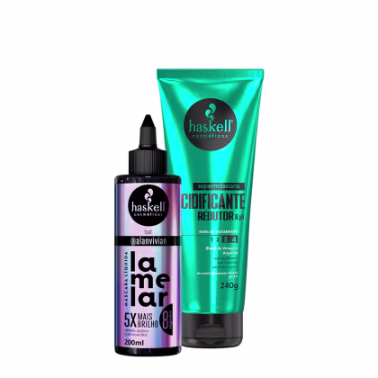 Imagem do produto Kit Haskell Supermáscara Acidificante e Lamelar Máscara Líquida (2 produtos)
