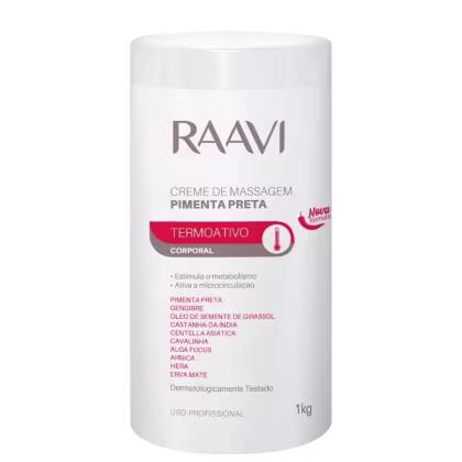 Imagem do produto Raavi Cosméticos Termoativo - Creme de Massagem Corporal 1kg
