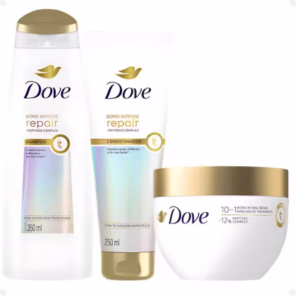 Imagem do produto Kit Dove Bond Intense Repair Com 3 Grande com Máscara