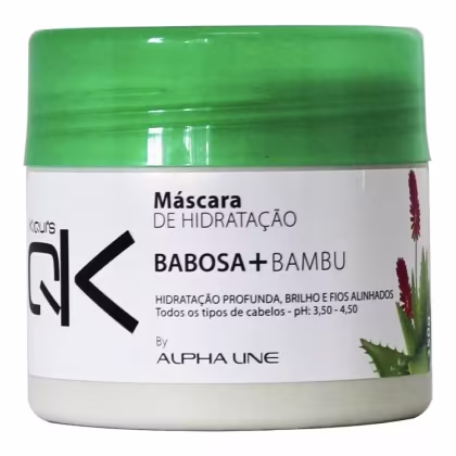 Imagem do produto Alpha Line Kiqui´s QK Babosa + Bambu - Máscara Capilar 350g