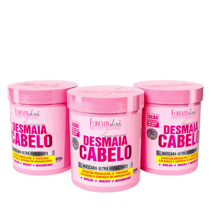 Imagem do produto Kit Forever Liss Professional Desmaia Cabelo Salon - Máscara Capilar (3 Unidades)