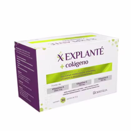 Imagem do produto Cristália Explanté + Colágeno Frutas Vermelhas - Suplemento Alimentar (30 Sachês)