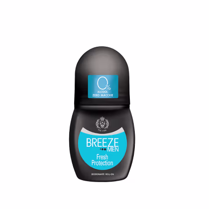 Desodorante roll-on com a fragrância Fresh Protection Men, da marca Breeze.