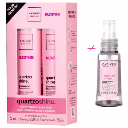 Imagem do produto Kit Cadiveu Quartzo Shine Boca Rosa + Reparador de Pontas
