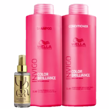 Imagem do produto Kit Wella Professionals Invigo Color Brilliance Duo Super & Oil Reflections (3 Produtos)