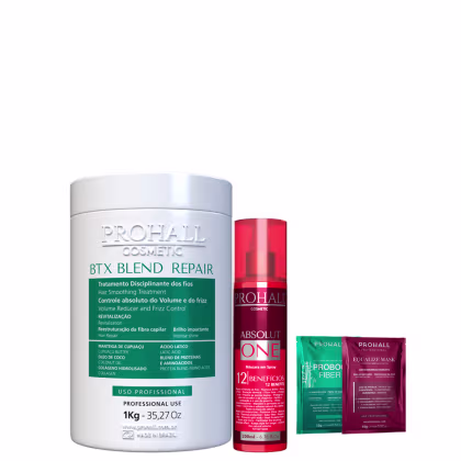 Imagem do produto Kit Btx Blend Sem Formol 1kg e Finalizador 12 em 1 Prohall