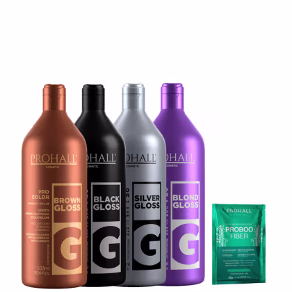 Imagem do produto Kit Matizador Condicionante Profissional Prohall 4 Itens