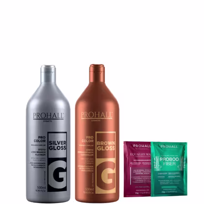 Imagem do produto Kit Matizador Efeito Morena Iluminada e Loiro Branco Prohall