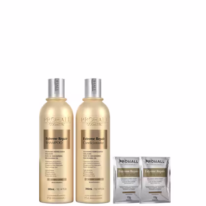 Imagem do produto Kit Shampoo e Condicionador Extreme Repair 300ml Prohall