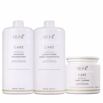 Kit Keune Care Satin Oil Triple Intense, 3 produtos.