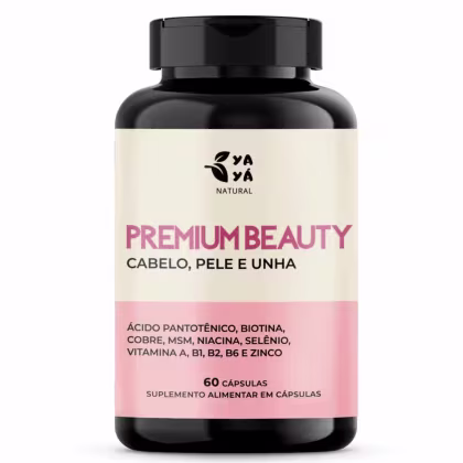 Imagem do produto Premium Beauty, Suplemento Alimentar para Cabelo Pele e Unha 60 caps - Yayá Natural