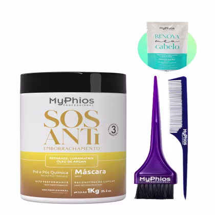 Imagem do produto Myphios Máscara Reconstrutora Sos Antiemborrachamento 1 Kg