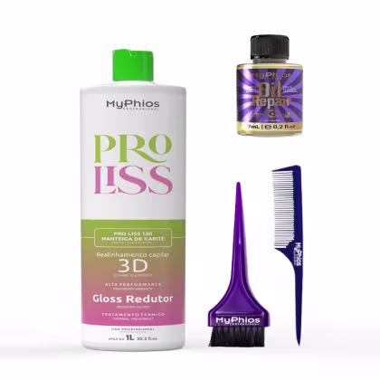 Imagem do produto Myphios Escova Progressiva Proliss 3d Passo 2 - 1 L + Brinde