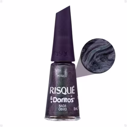 Imagem do produto Esmalte Metálico Risqué & Doritos Nada Óbvio 8ml