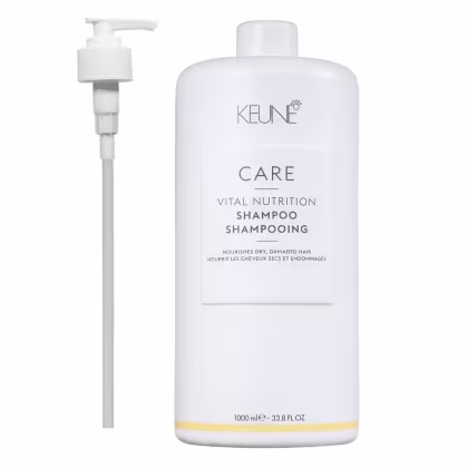 Shampoo Keune Care Vital Nutrition + Válvula Pump, 1L.