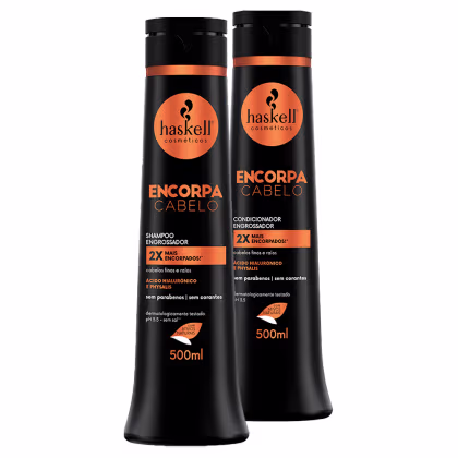 Imagem do produto Kit Duo Encorpa Cabelo Haskell Shampoo + Condicionador 500ml