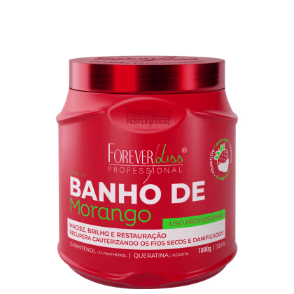 Imagem do produto Forever Liss Professional Banho De Morango - Máscara Capilar 1kg