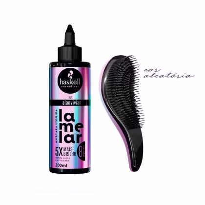 Kit Haskell Lamelar + Escova Mágica, 2 produtos.
