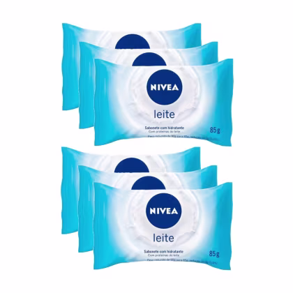 Imagem do produto Kit Sabonete Nivea Proteínas do Leite 85g c/6un