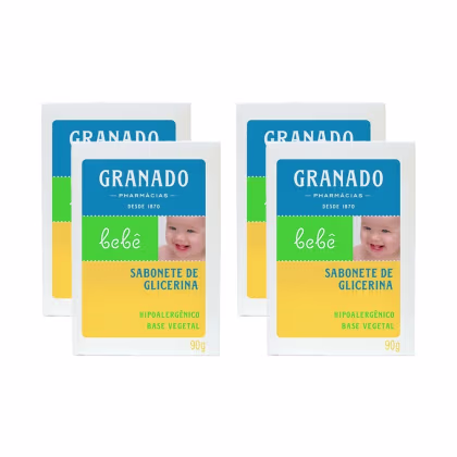 Imagem do produto Kit Sabonete Infantil Granado Glicerinado 90g c/4un