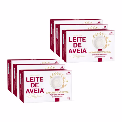 Imagem do produto Kit Sabonete Leite de Aveia Davene Clássico 90g c/6un