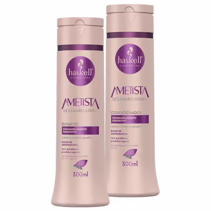 Imagem do produto Kit Haskell Ametista Desamarelador Shampoo + Condicionador 300ml