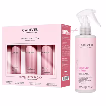 Imagem do produto Kit Cadiveu Repair Solution + Fluído Quartzo Shine Mist