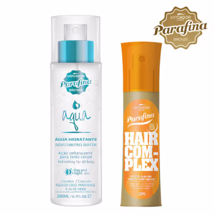 Imagem do produto Kit Parafina Bronze Hair Complex + AQUA Hidratante Corpo