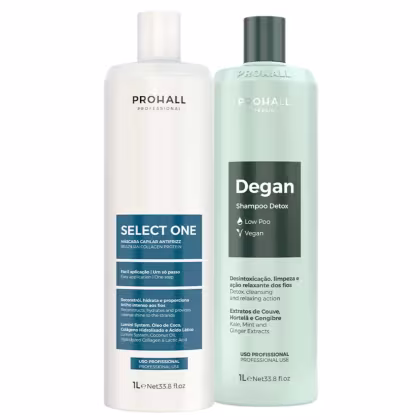 Imagem do produto Kit Prohall Cosmetic Select One Degan Detox (2 Produtos)