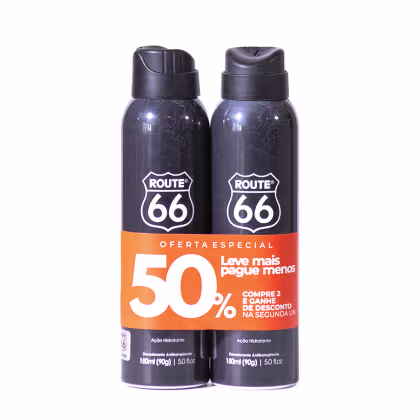 Imagem do produto Combo de Desodorante Antitranspirante Route 66 com 2 unidades 150ml - Viking