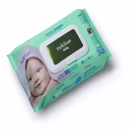 Imagem do produto 10 Toalhas Umedecidas FeelClean Baby c/ 100 un. cada