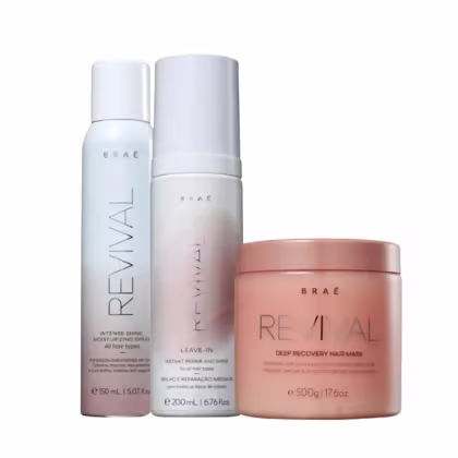 Imagem do produto Kit Braé Revival - Intense Shine 150ml + Leave-In 200ml + Máscara 500g