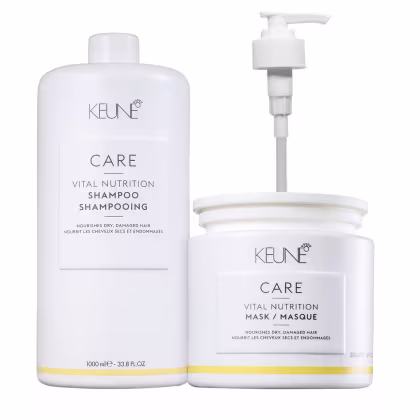 Imagem do produto Kit Keune Care Vital Nutrition Shampoo 1000ml + Máscara 500ml + Válvula Pump