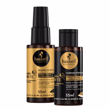 Imagem do produto Kit Haskell Cavalo Forte Complexo Fortalecedor e Selante de Pontas