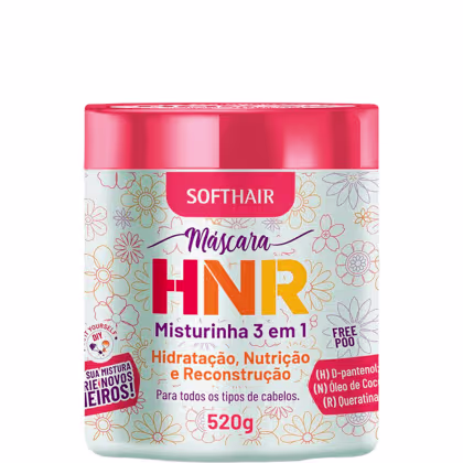 Imagem do produto Soft Hair HNR Misturinha 3 em 1 - Máscara Capilar  520g