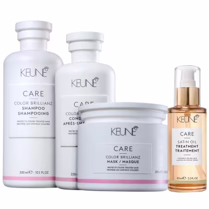 Imagem do produto Kit Keune Care Color Brillianz Shampoo 300ml + Condicionador 250ml + Máscara 200ml + Satin Oil 95ml